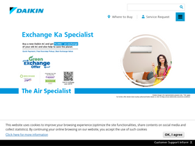 'daikinindia.com' screenshot