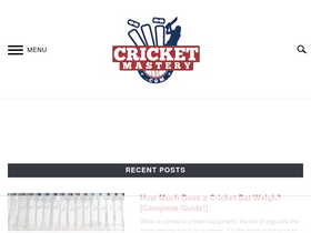 'cricketmastery.com' screenshot