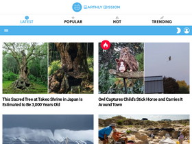 'earthlymission.com' screenshot