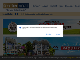 'ozgunkocaeli.com.tr' screenshot