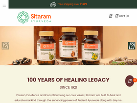 'sitaramayurveda.com' screenshot