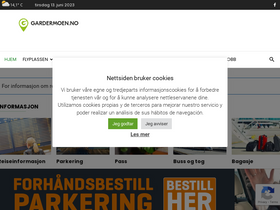'gardermoen.no' screenshot