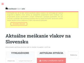 'meskanievlakov.info' screenshot
