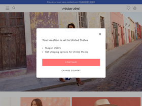 Mister Zimi homepage screenshot