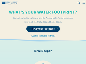 'watercalculator.org' screenshot