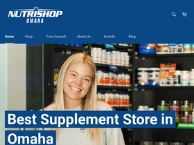 nutrishopomaha.com homepage screenshot
