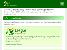 'golfsoftware.com' screenshot