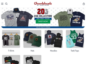 'chowdaheadz.com' screenshot