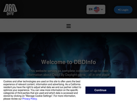 'dbd-info.com' screenshot
