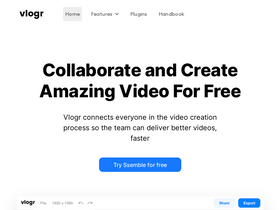 'vlogr.com' screenshot