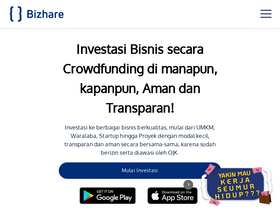 'bizhare.id' screenshot