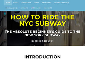 'nycsubwayguide.com' screenshot
