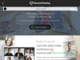'remotemeeting.com' screenshot