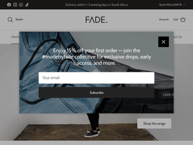 Fade. website screenshot