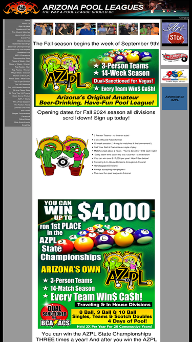 arizonapoolleagues.com