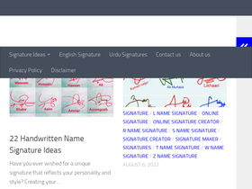 'likharisignature.com' screenshot