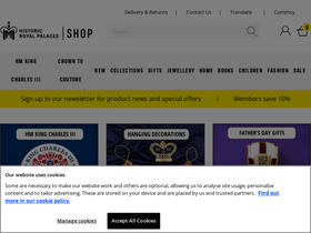 'historicroyalpalaces.com' screenshot