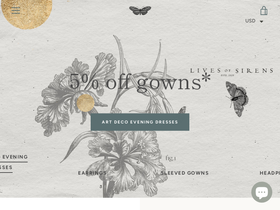 livesofsirens.com.au homepage screenshot