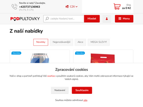 'podpultovky.eu' screenshot