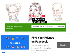 'devoir-de-philosophie.com' screenshot