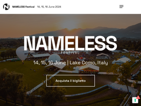 'namelessfestival.it' screenshot