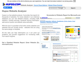 'hupso.com' screenshot