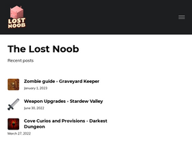 'lostnoob.com' screenshot