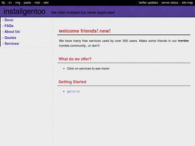 'installgentoo.com' screenshot