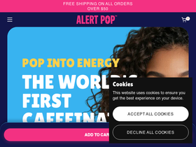 alertpop.com homepage screenshot