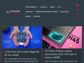 'hardwarecanucks.com' screenshot