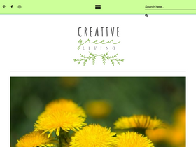 'creativegreenliving.com' screenshot