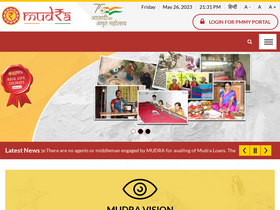 'mudra.org.in' screenshot