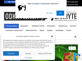 'odkrywamyzakryte.com' screenshot