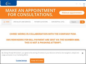 'chirec.be' screenshot