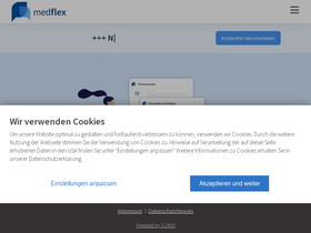 'medflex.de' screenshot