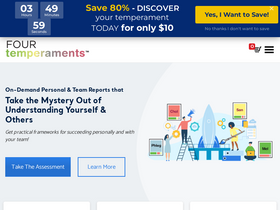 'fourtemperaments.com' screenshot