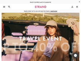 Strandbags homepage screenshot