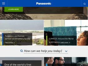 'panasonic.eu' screenshot