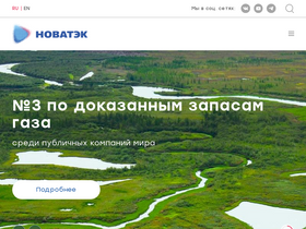 'novatek.ru' screenshot