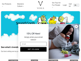 boutiquevoila.com homepage screenshot