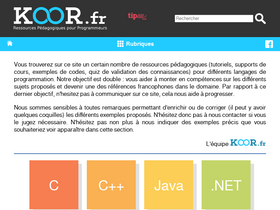 'koor.fr' screenshot
