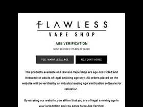 'flawlessvapeshop.com' screenshot