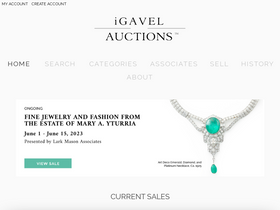'igavelauctions.com' screenshot