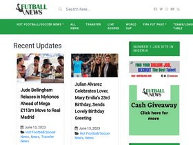 'futballnews.com' screenshot