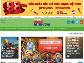'kinhtemoitruong.vn' screenshot