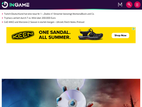 'ingame.de' screenshot