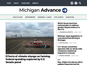 'michiganadvance.com' screenshot