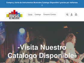 musicallinclusive.com homepage screenshot