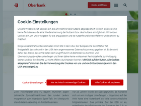 'oberbank.at' screenshot