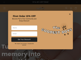 thegoodestboys.com homepage screenshot